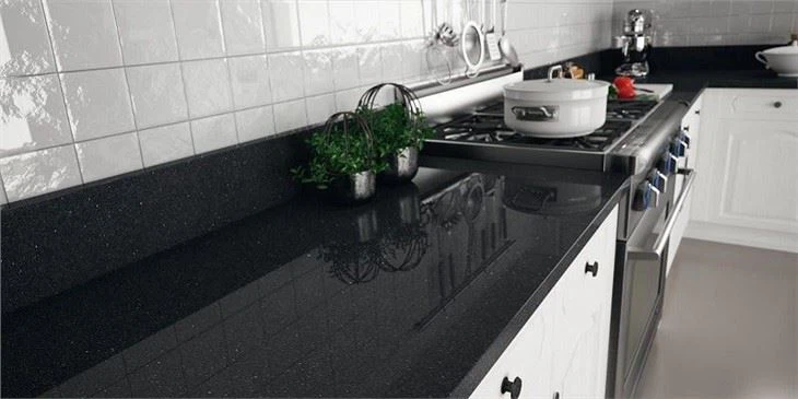 Black Galaxy Granite Kitchen Countertop(001)