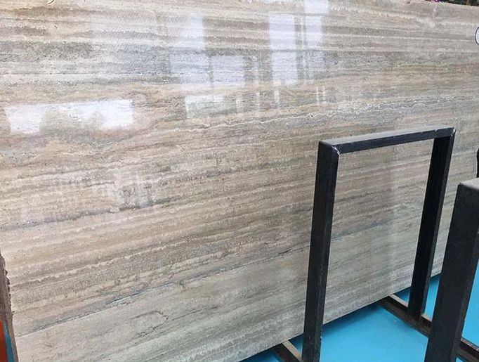 silver travertine tiles