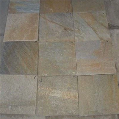 Yellow Wooden Slate Tile