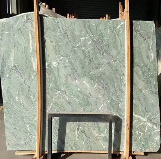 green antique marble vase