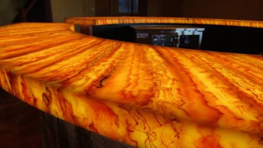 Backlit Semi Precious Stone Countertops