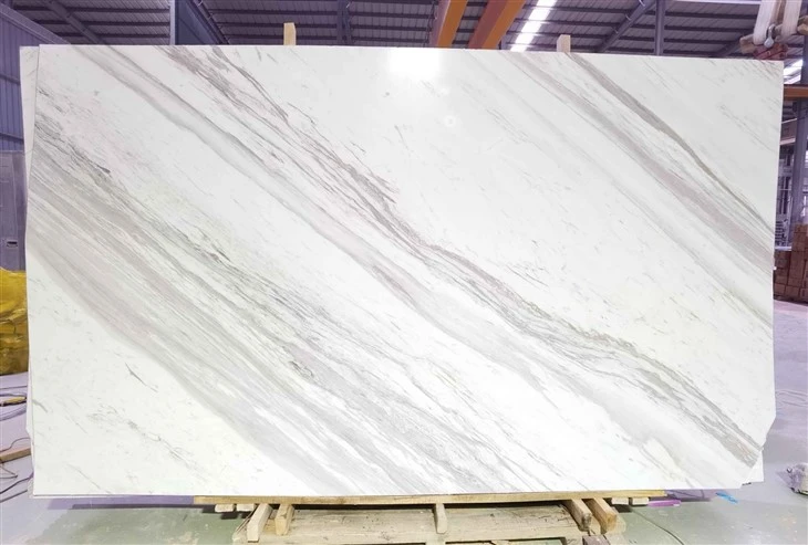 Natural Stone White Volakas Marble For Villa