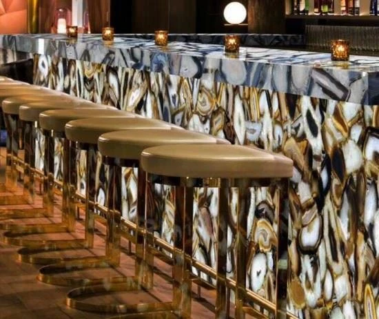 New Design Marble With Led Lumi Stone Counter Tops