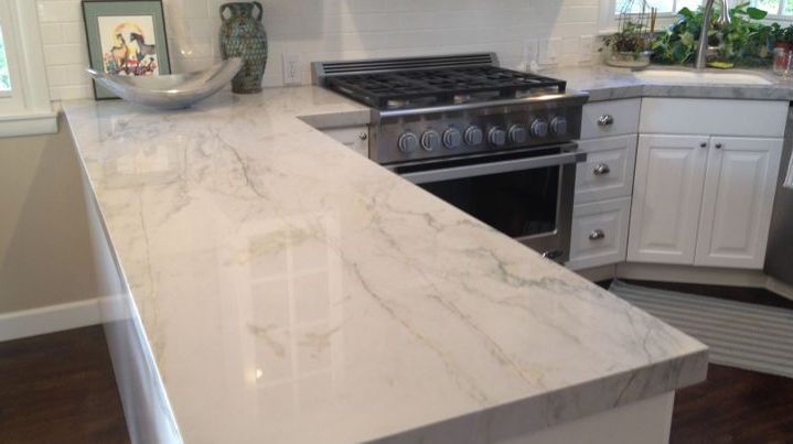 white marks on marble