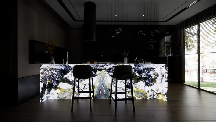 Underlit Quartzite Countertops
