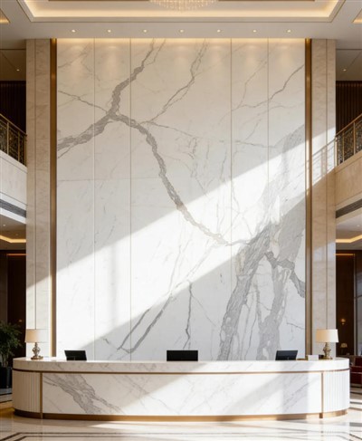 Calacatta White Marble Texture White And Grey Honed Marble Tiles