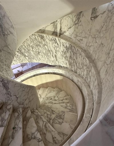 Italian Arabescato Bianco Marble Natural Stone Arabescato Stair Decoration