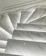 New Technology Product Structure Volakas Marble Stair and Home Interior Decoration